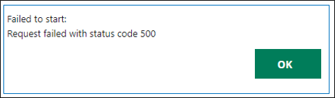 Error displayed on the handheld device when connecting to the Mobile Automation application for the first time if the default endpoint folder is the parent folder instead of a subfolder.